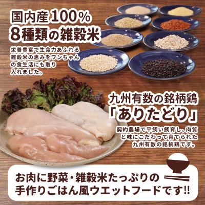 ふるさと納税 玉名市 愛犬の健康維持に!犬の雑穀ごはんウェット機能性たきこみ(チキン)100g×10袋(玉名市) |  | 01
