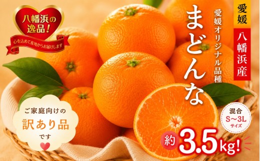 2026年11月発送開始　ぷるぷる食感!「 まどんな 」約3.5 キロ＜ 訳あり ＞＜D39-44＞【1419628】 YWTF022