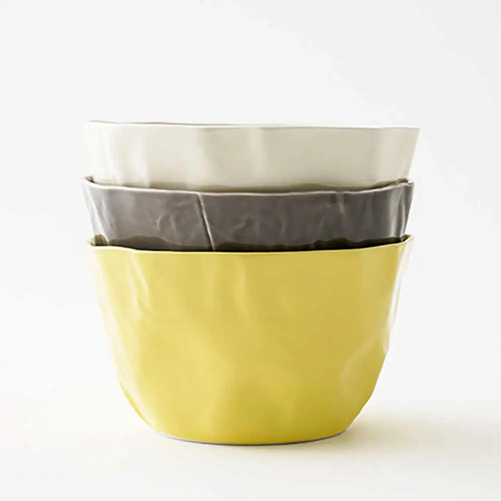 【波佐見焼】パピルス サラダ ボウル 3個セット 食器 皿 【一龍陶苑】 [CC47] 波佐見焼