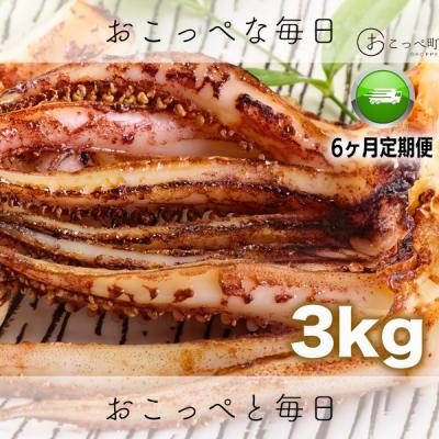 ふるさと納税 興部町 〔ワケあり〕北海道産　イカゲソ3.0kg　隔月6ヶ月定期便【215】