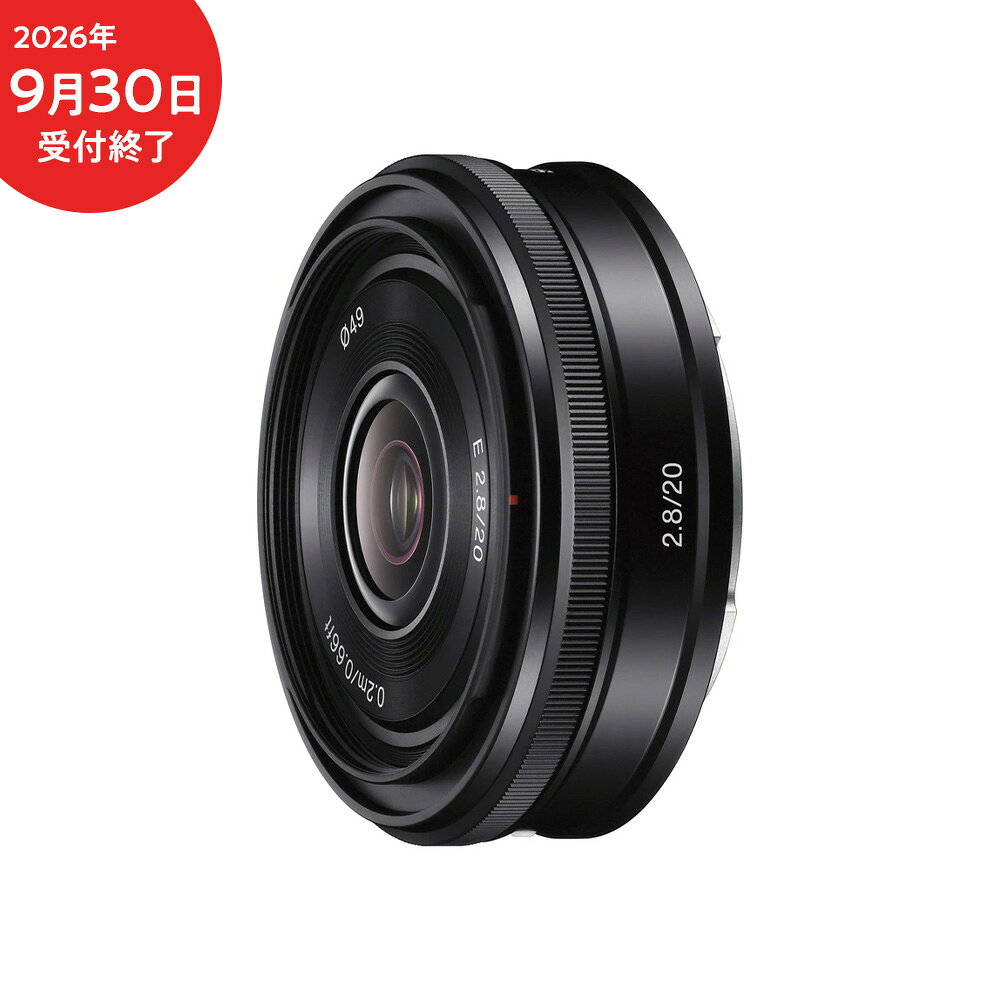 【ふるさと納税】デジタル一眼カメラα[Eマウント]用レンズ　E 20mm F2.8 | ソニー カメラ レンズ 一眼 交換レンズ 広角