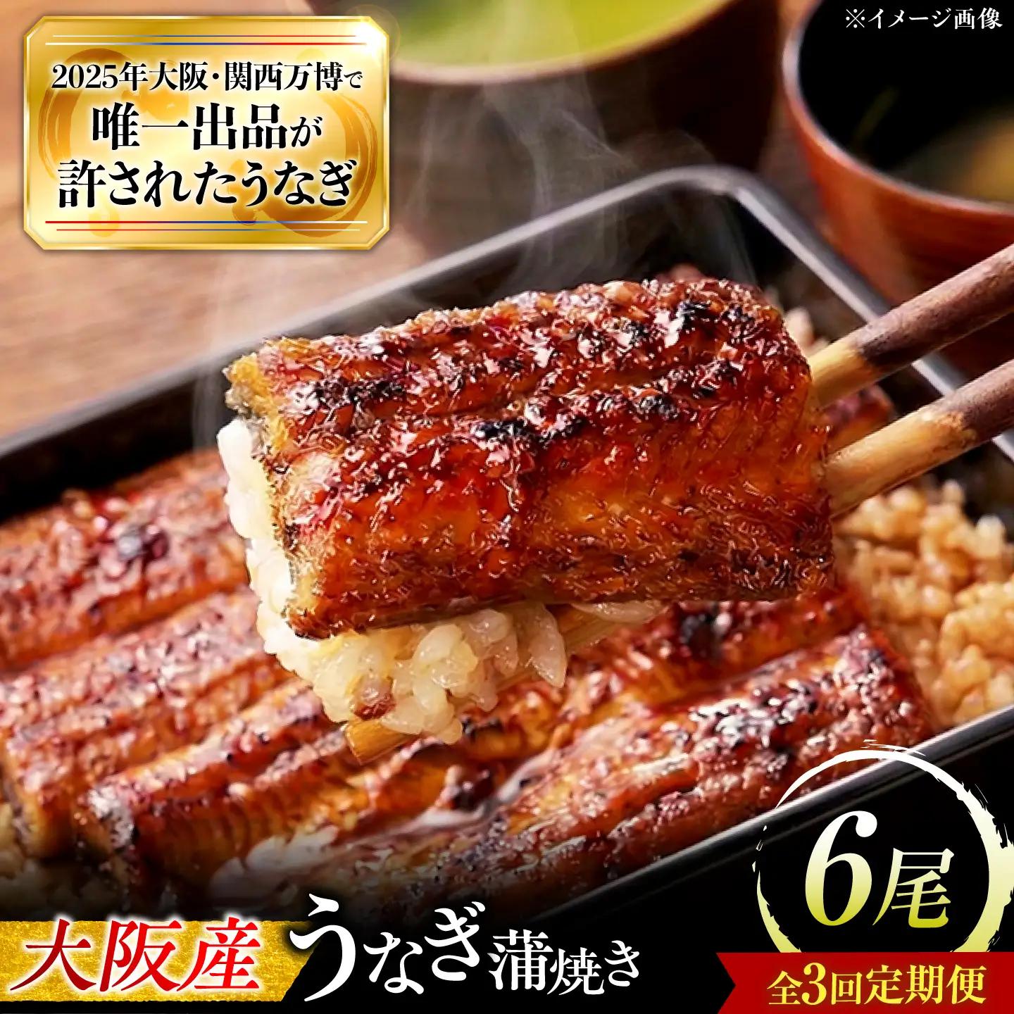 【全3回定期便】 鰻 鰻の蒲焼 6尾 / 美陵鰻 鰻 うなぎ ウナギ 蒲焼 蒲焼き かば焼き 白焼き 白焼 肉厚 うな重 うな丼 ひつまぶし おかず タレ 山椒 国産 スタミナ 土用 丑の日 土用の丑の日 贈答 ギフト 人気 / 大阪府藤井寺市/(株)れいわ水産[BLAL019]
