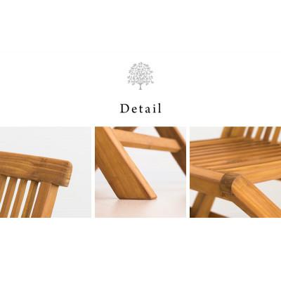 ふるさと納税 海南市 チークチェア2脚組折りたたみ式 AKU1008203 |  | 02