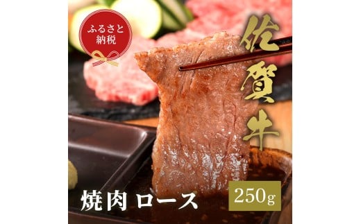 【和牛セレブ】佐賀牛　焼肉ロース　250ｇ　198-J1393