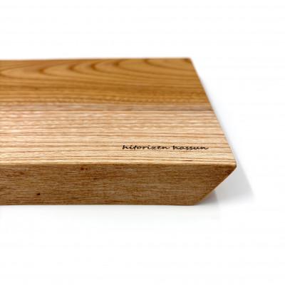 ふるさと納税 丹波市 ガラスのような木のお皿「一人膳 八寸」ケヤキ　Sサイズ　2枚セット |  | 02