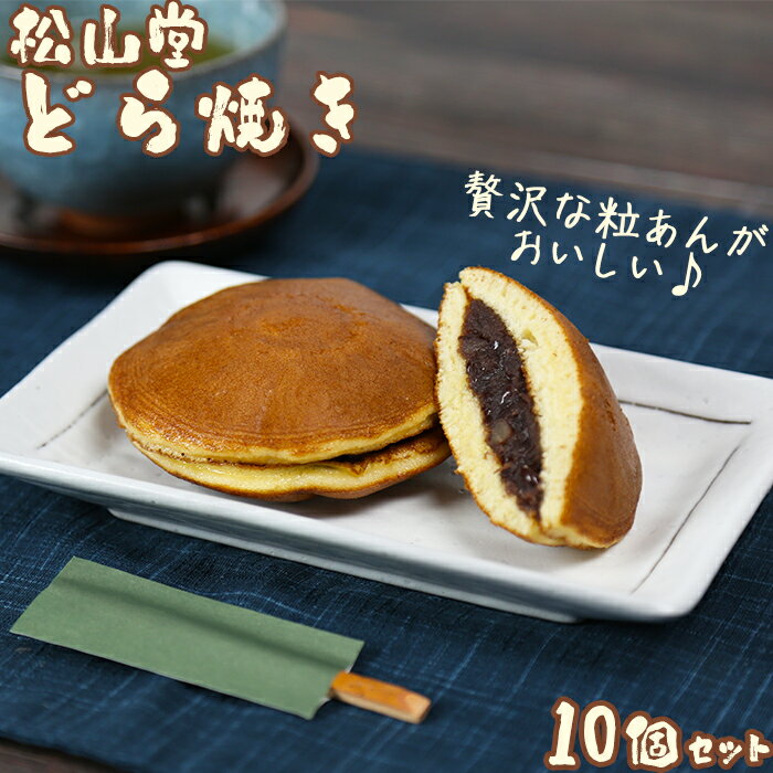 【ふるさと納税】松山堂のどら焼き 10個セット＜118-002＞