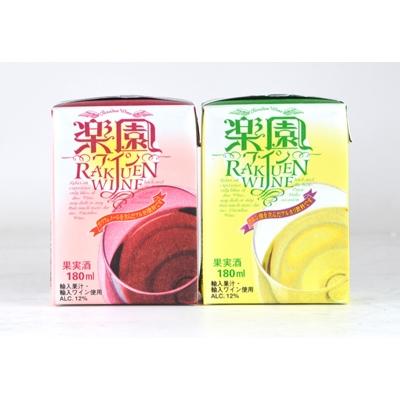 ふるさと納税 清須市 楽園　ワインミニパック　赤・白(180ml)30本セット(各15本)