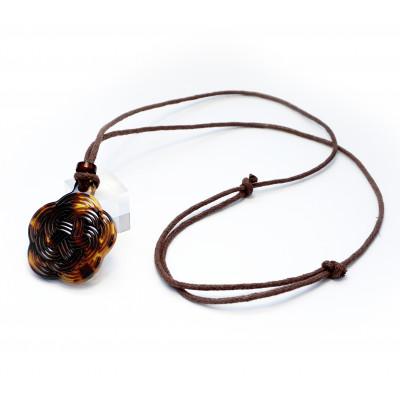 ふるさと納税 長崎市 【べっ甲】《Mizuhiki シリーズ》Azalea ペンダント |  | 01