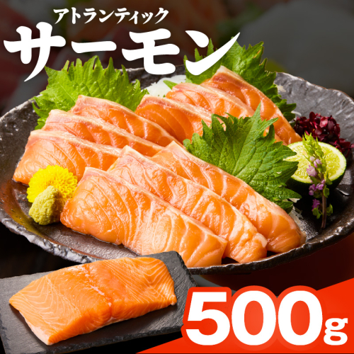 【TVで紹介！】アトランティックサーモン 500g 刺身用ポーション【小分け 真空パック 訳あり サイズ不揃い 刺身 海鮮丼 さーもん 鮭 さけ シャケ しゃけ 冷凍 家計応援】 G1714