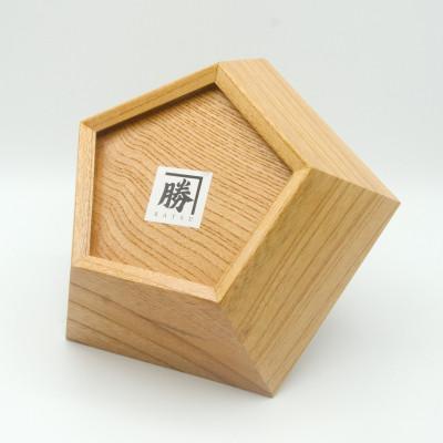 ふるさと納税 鮫川村 菓子器(五角形)　鮫川村産ケヤキ |  | 02