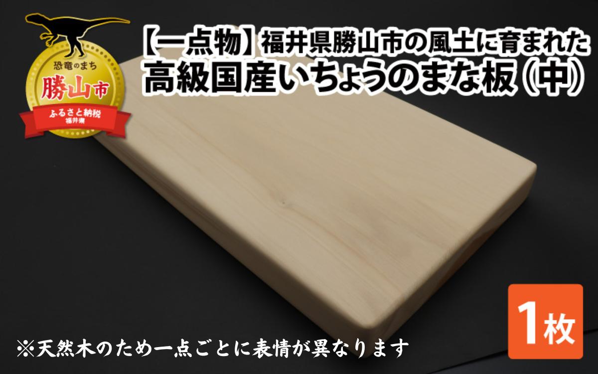 
【一点物】恐竜のまち福井県勝山市の風土に育まれた 日本製高級国産いちょうのまな板(中) [B-026009]
