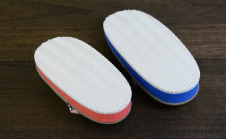雪丸草履 子ども用 ブルー ファッション 靴 シューズ  6寸・18cm
