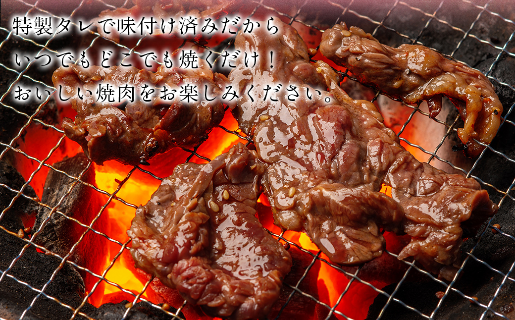 【3か月定期便】牛サガリ味つき焼肉用 500g (250g×2) MROBM025