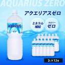 【ふるさと納税】アクエリアスゼロ PET 2L×12本(6本×2ケース) スポーツドリンク スポーツ飲料 清涼飲料水 水分補給 カロリーゼロ ペットボトル 箱買い まとめ買い 備蓄 災害用 014038