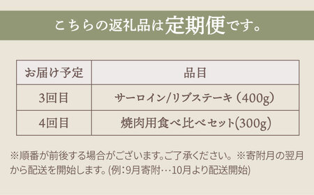 【牧場直送】【全4回】佐賀県産和牛 お一人様向け 定期便【有限会社佐賀セントラル牧場】[IAH174]