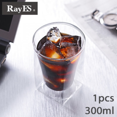 
                  グラス ダブルウォールグラス 300ml 1個 [CIC 愛知県 岡崎市 ok23bzw980002] 二重構造グラス 耐熱グラス コップ タンブラー カップ 保冷 スクエア おしゃれ モダン スタイリッシュ
                