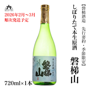 【先行予約・季節限定】磐梯山　しぼりたて本生原酒　720ml　※2026年2月～3月頃順次発送予定／クール便