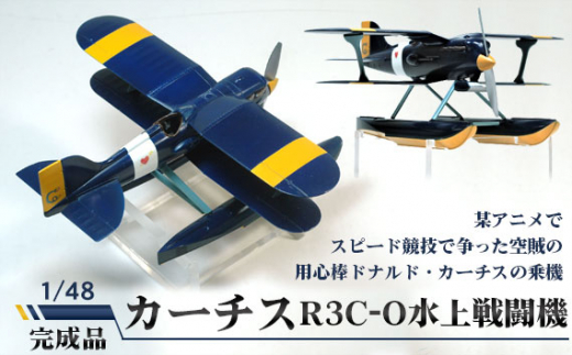 カーチスR3C-O水上戦闘機　1/48 ／ 模型 完成品 柏木崇男 茨城県 No.376