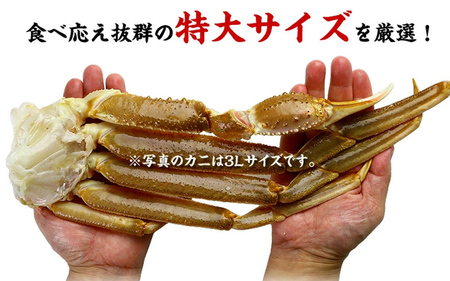 [1月1日～6日着]【生食OK】カット生ずわい蟹（高級品/黒箱）内容量4000g/総重量5200g　【敦賀市ふるさと納税】[024-b424]