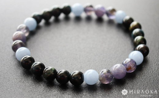 母の日 ギフト プレゼント 人気 ビジネス運UPパワーストーンブレスレット(仕事01)･6mm玉 (17.4cm)