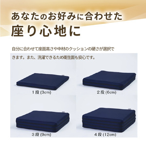 自動車シートメーカーが追求した最幸の座り心地　車いす用クッション「センタック」(2色から選択)　[023M03]