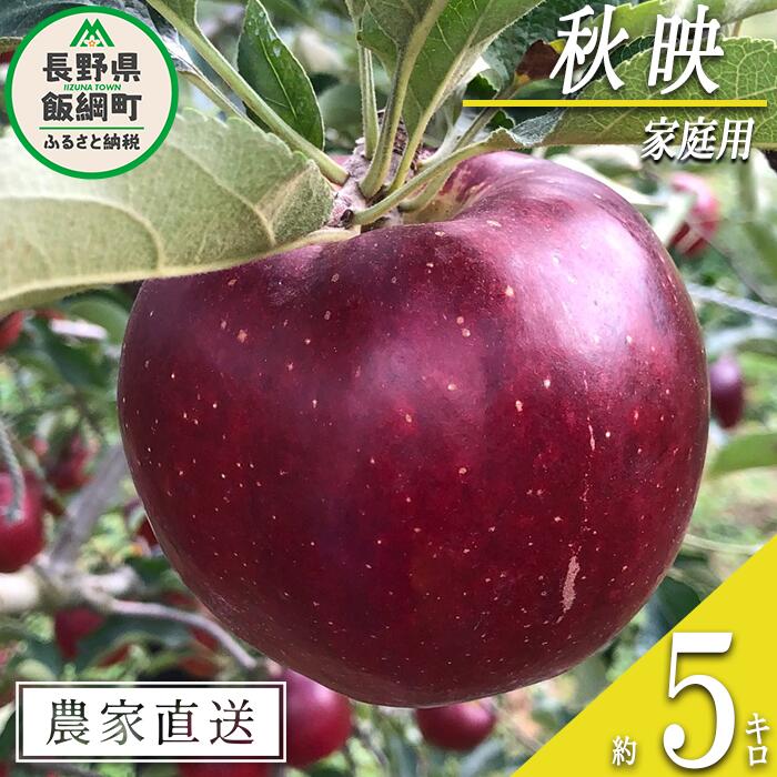 【ふるさと納税】 りんご 秋映 家庭用 5kg 丸西農園 沖縄県への配送不可 令和7年度収穫分 特別栽培農産物 ( 除草剤 化学肥料 不使用 ) 長野県 飯綱町 〔 信州 果物 フルーツ リンゴ 林檎 長野 13000円 予約 農家直送 〕発送時期：2025年10月上旬〜2025年10月中旬