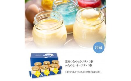高知プリン亭 定番商品 詰め合わせセット かためプリン なめらかプリン 2種 6個入り