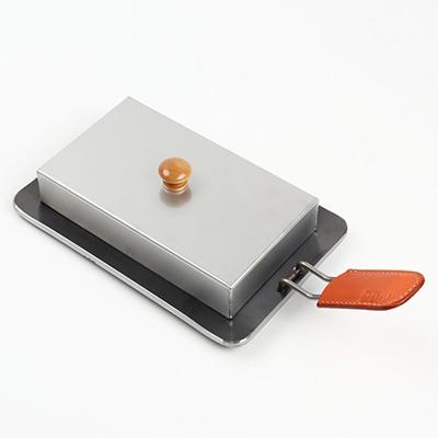 ふるさと納税 岡崎市 oka-d-art 黒皮鉄板 250×165用 ステンレス蓋付6点セット 極厚6mm×250×165 |  | 01