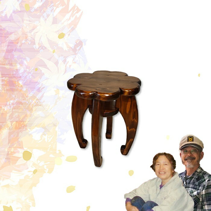 【ふるさと納税】お花のスツール ／ 工房エンジェルのために スツール 奈良県 田原本町