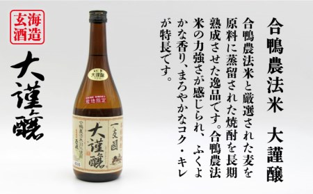 【全12回定期便】壱岐スーパーゴールド22度と合鴨農法米 大謹醸 [JDB242] 156000 156000円  コダワリ麦焼酎・むぎ焼酎 こだわり麦焼酎・むぎ焼酎 おすすめ麦焼酎・むぎ焼酎 おスス