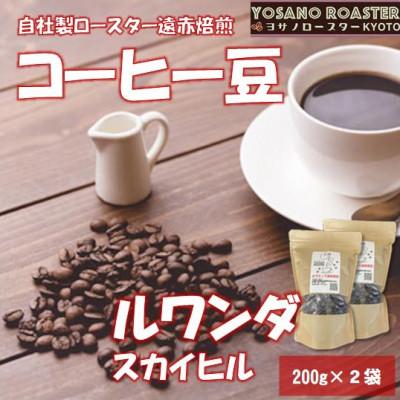 ふるさと納税 与謝野町 【ヨサノロースター】 コーヒー豆　ルワンダ スカイヒル　200g×2袋　こだわり遠赤外線焙煎
