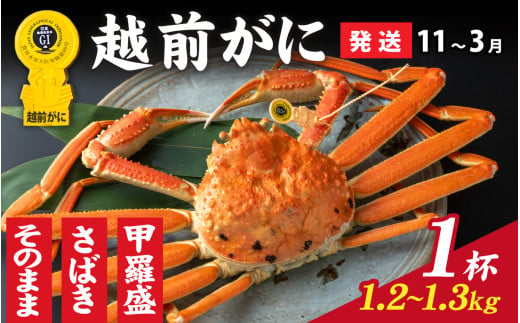 【先行予約】選べる！美味しさ直送【成前特選】越前かに（1.2kg～1.3kg）×1杯【11月～3月発送】甲羅盛  [O-028021_07]