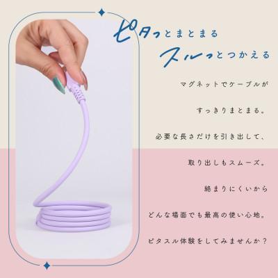 ふるさと納税 海老名市 マグネットシリコンケーブル A to C 1m ペールアイリス(MOT-MGSAC100) |  | 01