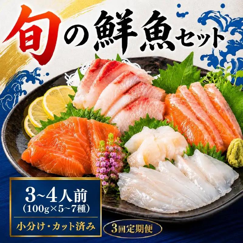 刺身セット 3～4人前 × 年3回定期便 刺身【AK】