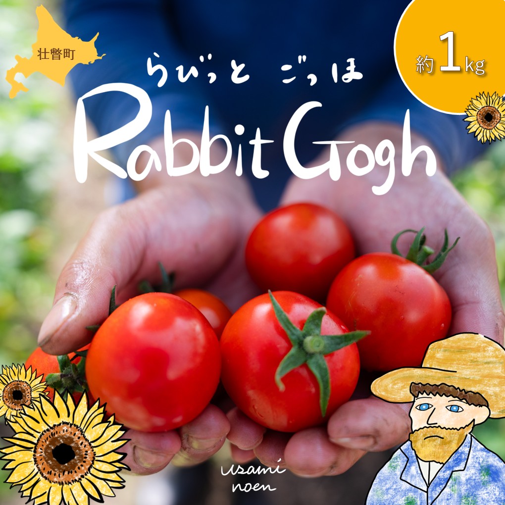 北海道壮瞥町産 ラビットゴッホ1kg 中玉トマト SBTAJ001