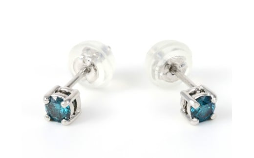 ブルーダイヤ　ピアス　0.2ct　E281BD-P NSAN009