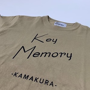 【2サイズ】KEYMEMORY かまくらロゴＴシャツ　BEIGE