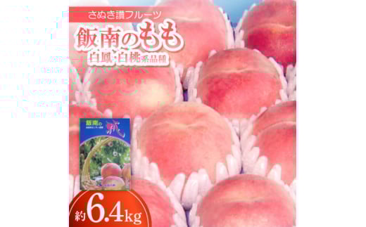 さぬき讃フルーツ「飯南のもも(白鳳・白桃系品種)」約6.4kg ＜令和7年7月発送＞【1609803】