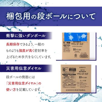 ふるさと納税 室戸市 【10年保存水】　災害時に備えちょきよぉ〜セット【2L×6本】 |  | 03