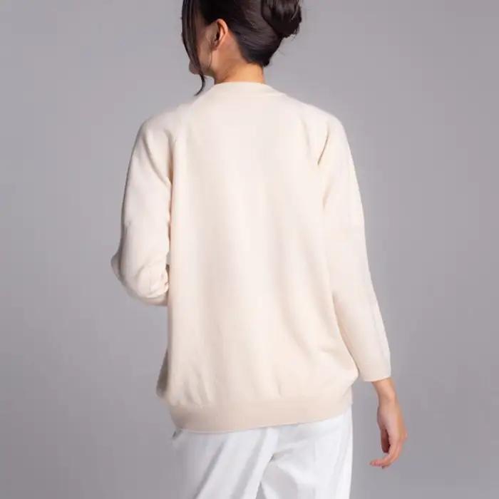 【期間限定(～8/31) エシカルプライス 】【 UTO カシミヤ 】レディース ベビーカシミヤ 100% リラックス ラグランセーター 岩手県 北上市 X0073R0805 ユーティーオー カシミヤ