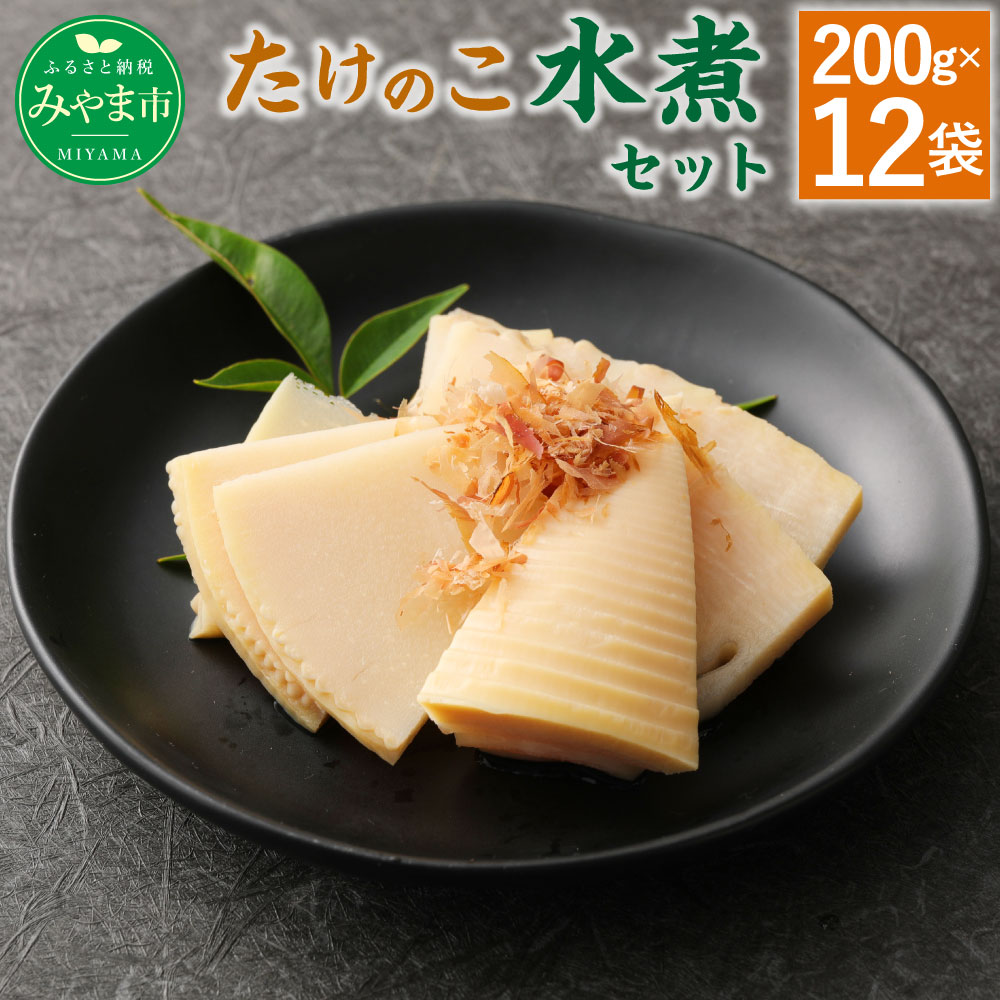 【ふるさと納税】B27 たけのこ水煮 12パックセット 筍 タケノコ 国産筍使用 保存食 備蓄 おかず 和食 惣菜 加工食品 パック 国産 送料無料