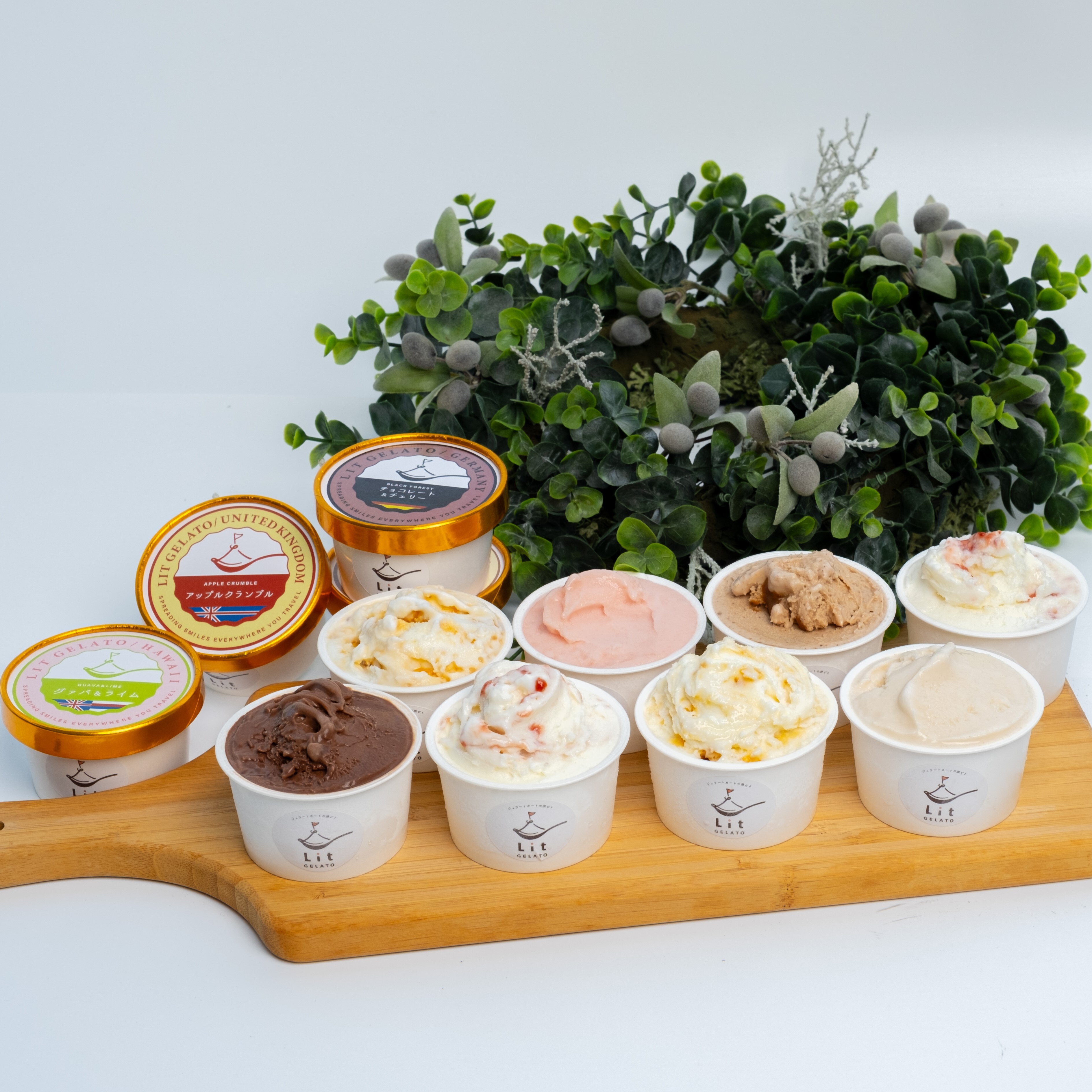 Lit GELATO 定番フレーバー 手作りジェラート 6種 12個セット アイスクリーム