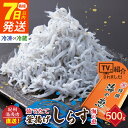 【ふるさと納税】【限定】 高評価★4.88 選べる 冷蔵 冷凍 茹でたて 釜揚げしらす 海の恵み 500g 紀州湯浅湾直送！【しらす干し ちりめんじゃこ シラス】