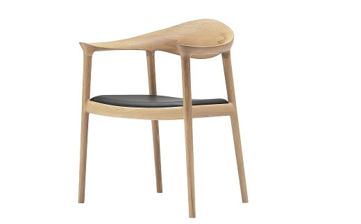 『BRIDGE』アームチェア　木部の色：①ナチュラル