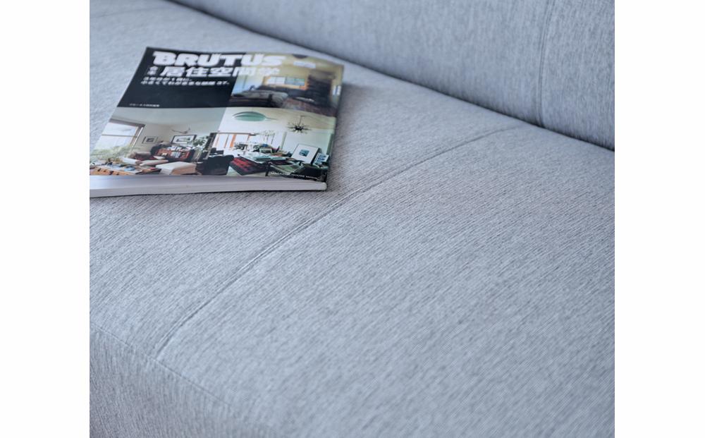 旭川家具　宮田産業　ビルド アームズ 2人掛けソファ　ブラウン