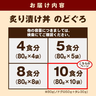 ふるさと納税 浜田市 島根県産の新鮮な天然のどぐろを活かした自家製炙り漬け丼の具　10食分(1食ずつ小分け包装)　冷凍配送 |  | 02