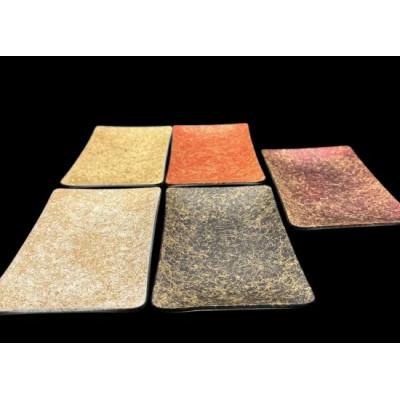 ふるさと納税 高野町 角小皿　乱糸(マット仕上げ)　5枚セット