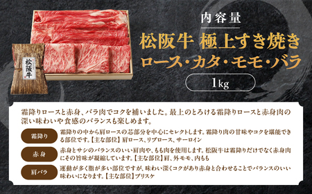 松阪牛 極上 すき焼き 1kg 印籠桐箱入り ロース カタ モモ バラ 松阪牛 すき焼き 松阪牛 すき焼き 松阪牛 すき焼き 松阪牛 すき焼き 三重県 多気町 TKG-25
