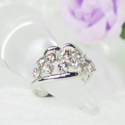 ふるさと納税 山梨県 プラチナ1ctダイヤモンドリング#16　HR-008978 |  | 01