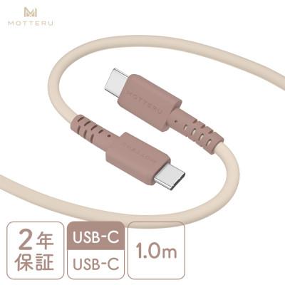 ふるさと納税 海老名市 バイカラーケーブル C to C 1m カプチーノ(MOT-BCECCC100-CA)